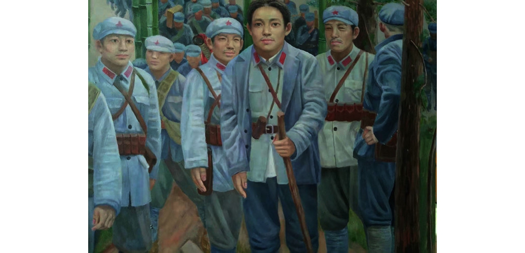 实力派画家曾云黛的历史画；《井冈山上》