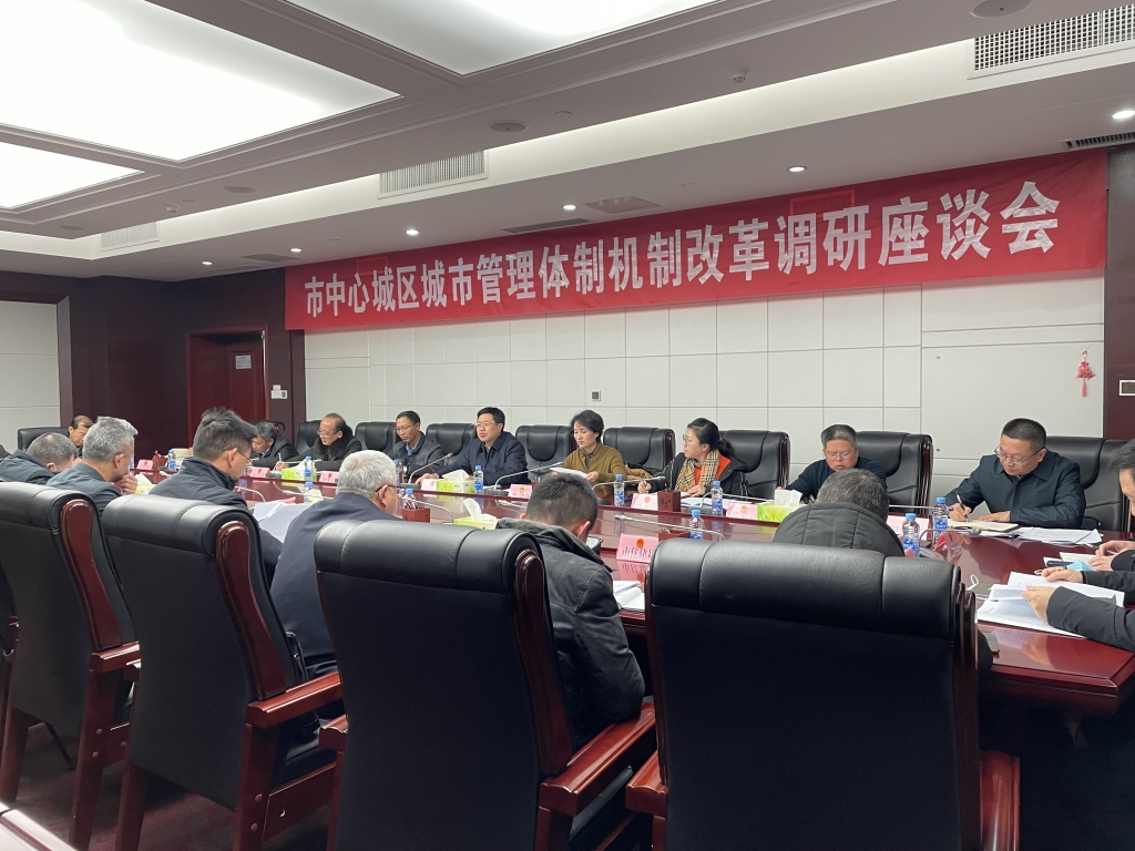 市人年夜、市政协结合召开市中间城区城市治理体系体例机制改造调研座谈会